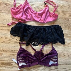 Lot of 3 Victoria's Secret Bralettes Size Medium NWT/NWOT